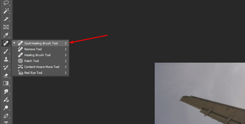 fix remaining flare using healing and patch tools