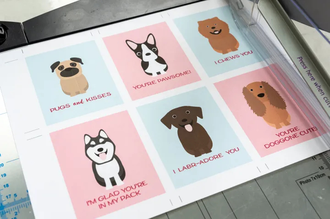valentine's day card dogs