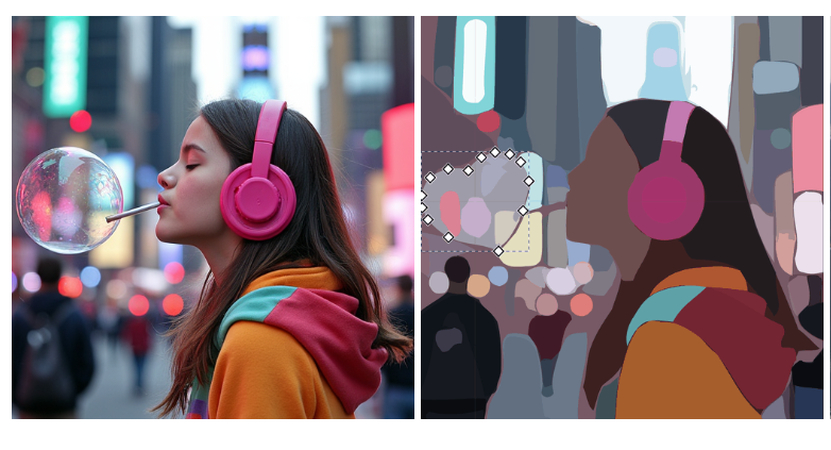 change the bubble's shape with vec2pix