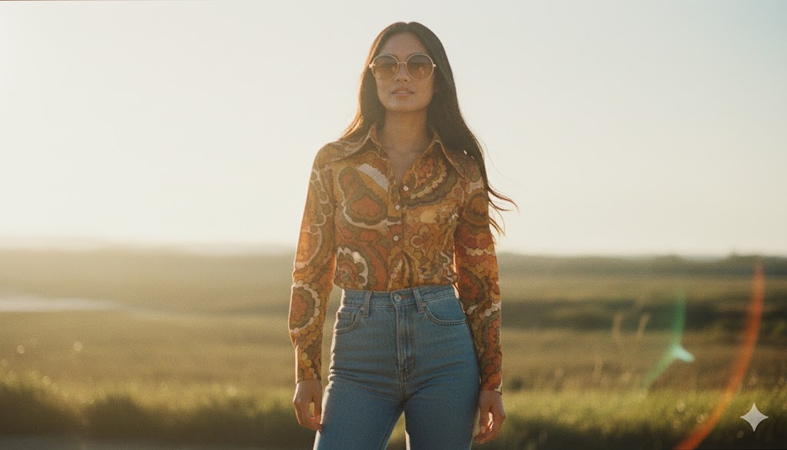 vintage 1970 retro style