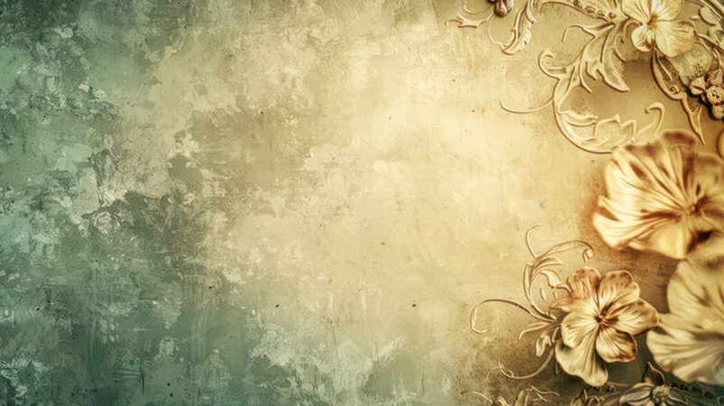 vintage floral pattern background with repeating faded flowers