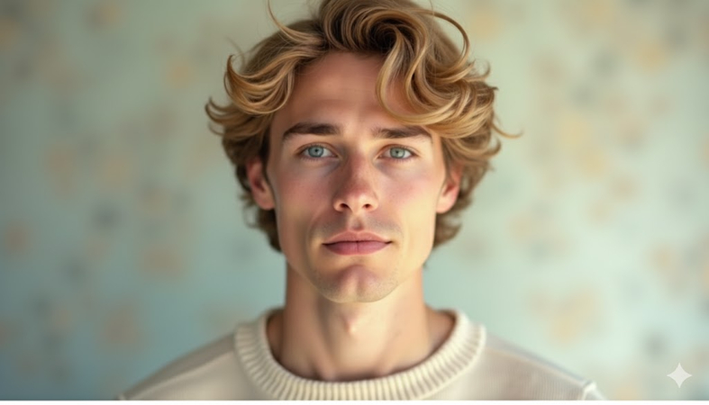 wavy pushback men hairstyle