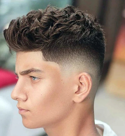 wavy guy haircut short