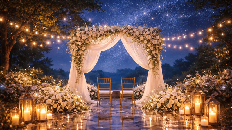 starry night wedding