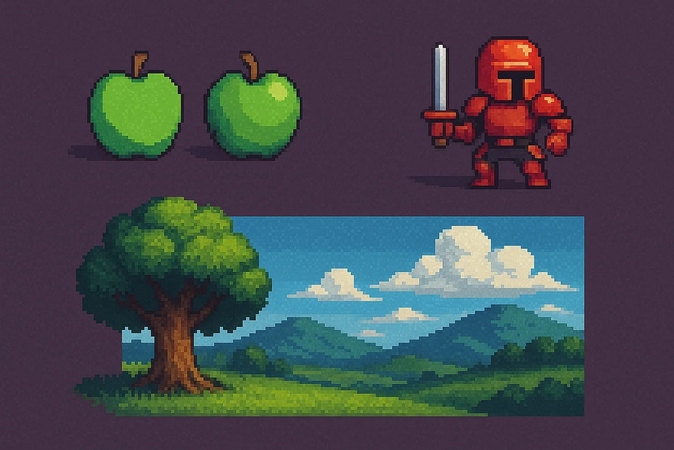 픽셀 아트 음영 기초