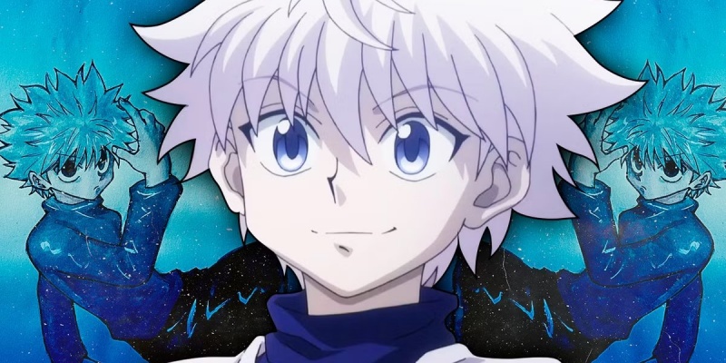 pelo blanco killua zoldyck en anime