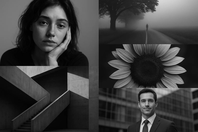 why use black and white effect