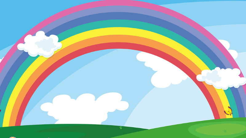 popular rainbow wallpaper design styles