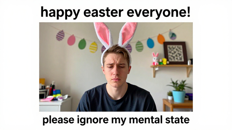 work from home easter meme funny adult