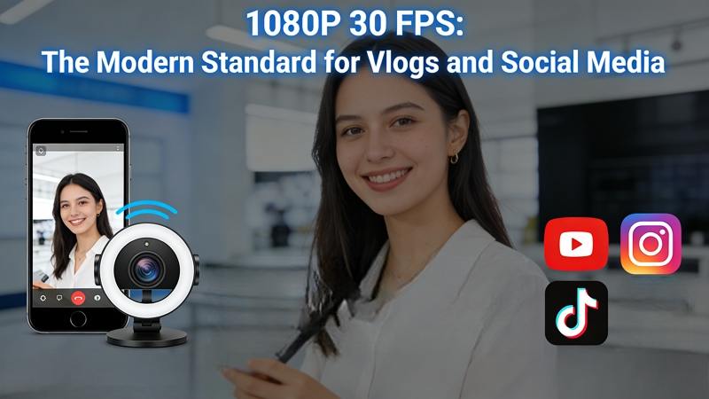 1080p 30fps Standard Bildrate YouTube Vlog Social Media