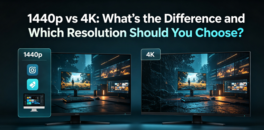 1440p vs 4K 해상도 비교