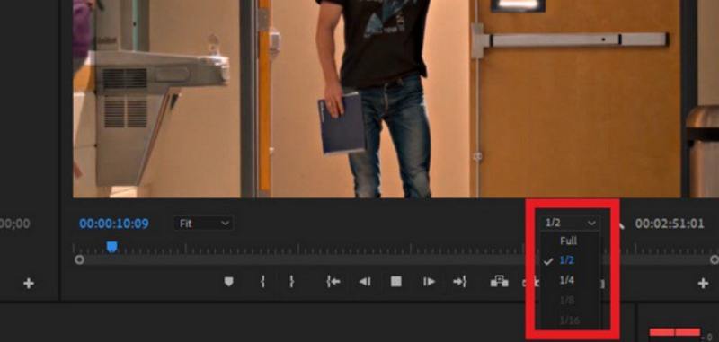adjust playback resolution