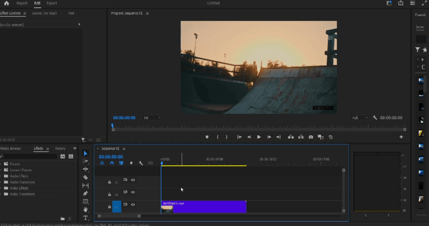 Adobe Premiere Pro masking tools for watermark removal