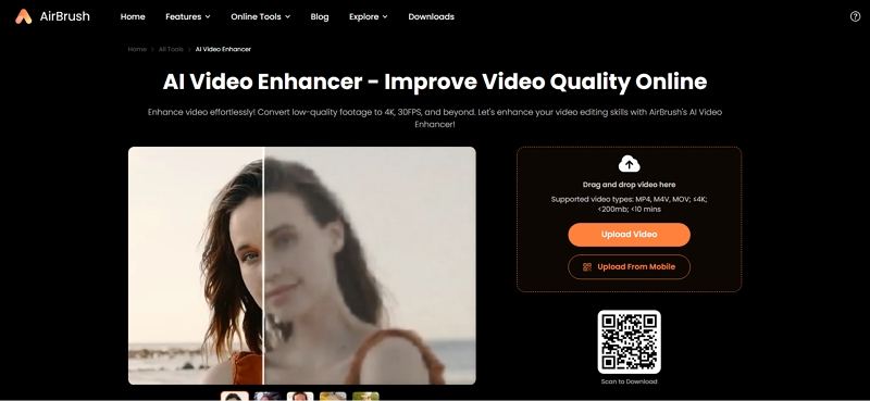 airbrush ai video enhancer
