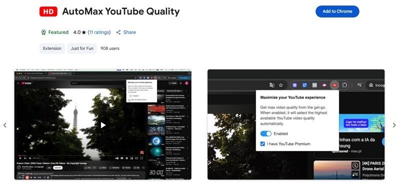 mautomax youtube quality
