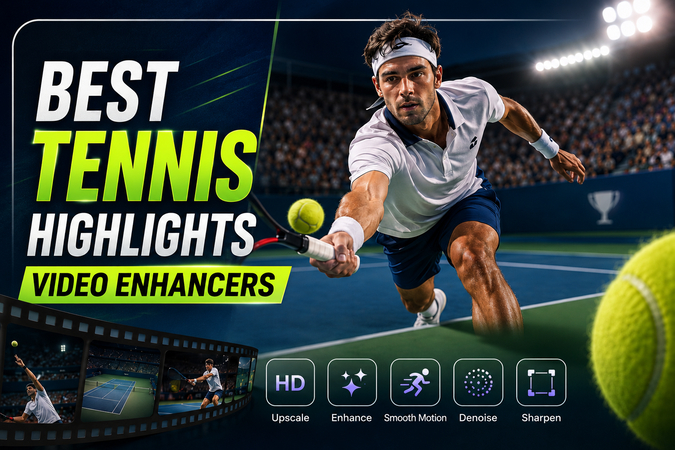 Best tennis highlights video enhancers for improving sports footage