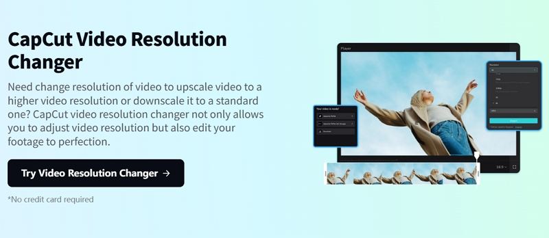 capcut 비디오 해상도 변환기