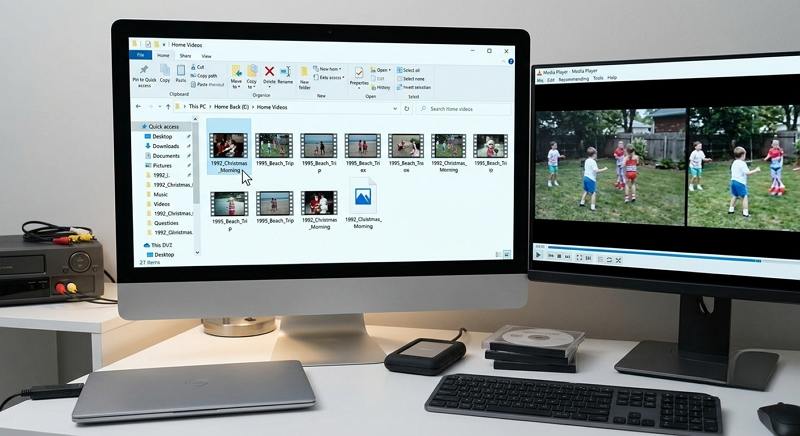 check and organize the digital video files