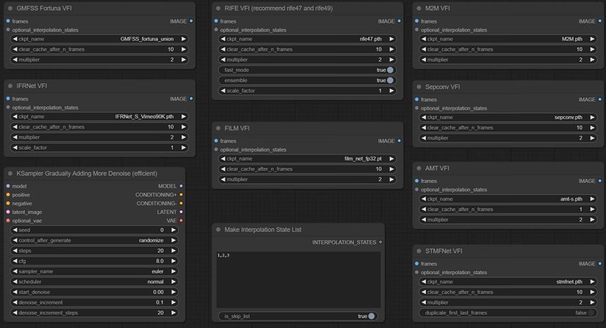 comfyui frame interpolation node