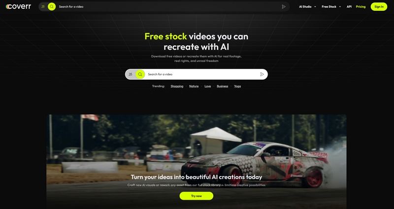 coverr free stock videos