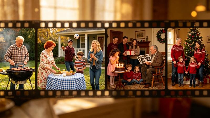 create a storytelling video montage