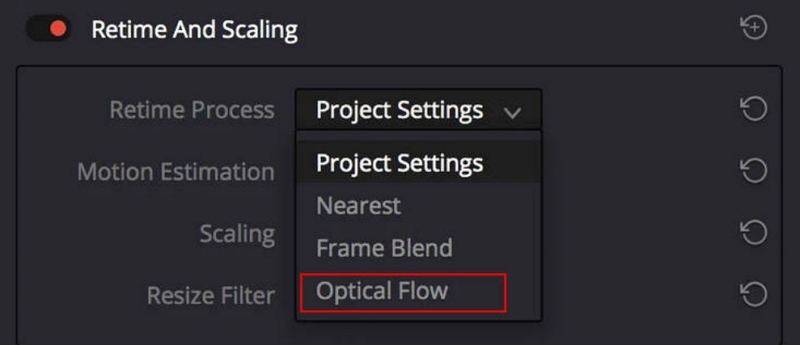 davinci optical flow