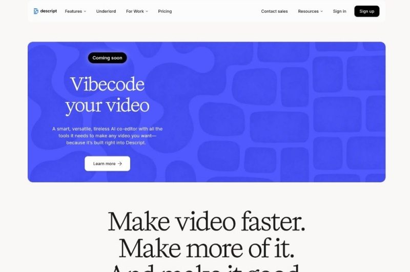 descript 온라인 프레임 레이트 변환기