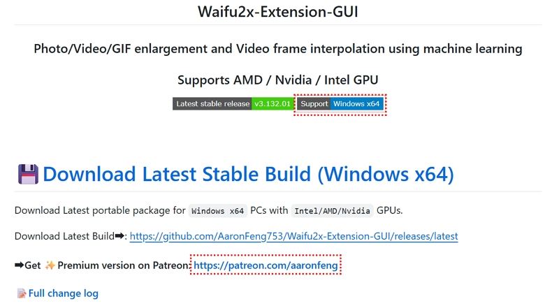 download waifu2x upscale video