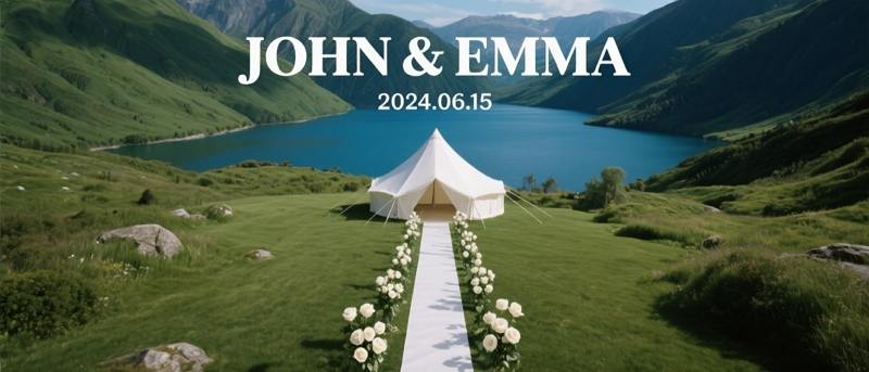 drone-footage wedding location tease