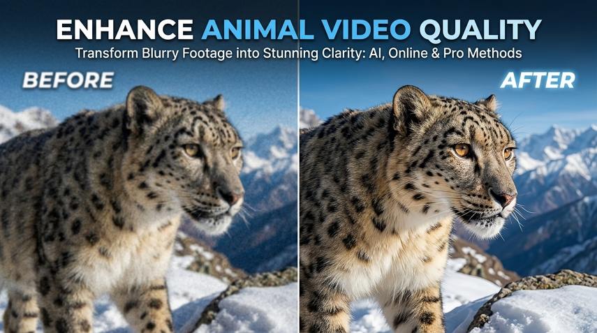 enhance animal video