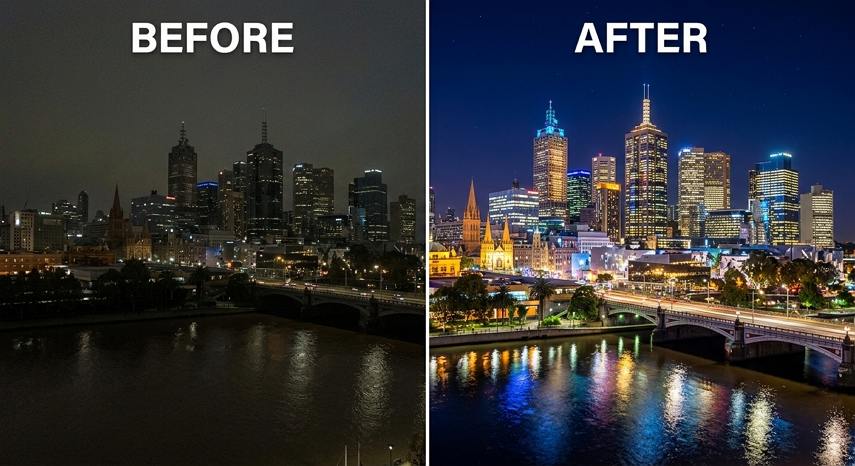 enhance night video