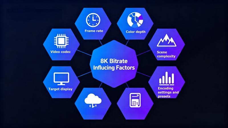 factors influence 8k bitrate