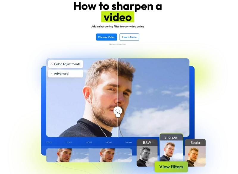 flixier video sharpener