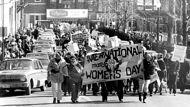 historical women's day footage