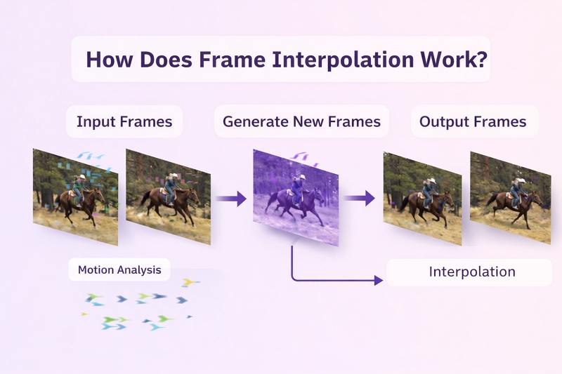 Wie funktioniert Frame Interpolation AI Bewegungsschätzung