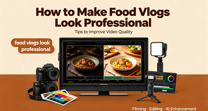 Tips to make food vlogs look professional