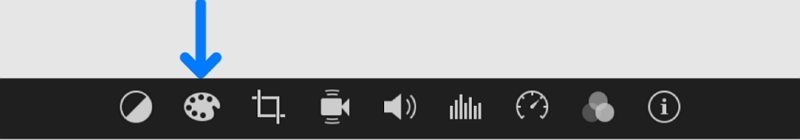 imovie color correction button