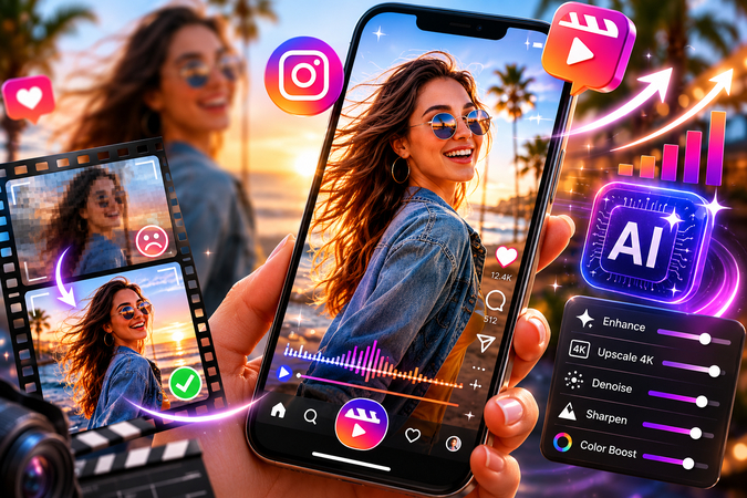 Improve Instagram video quality for better views and engagement.