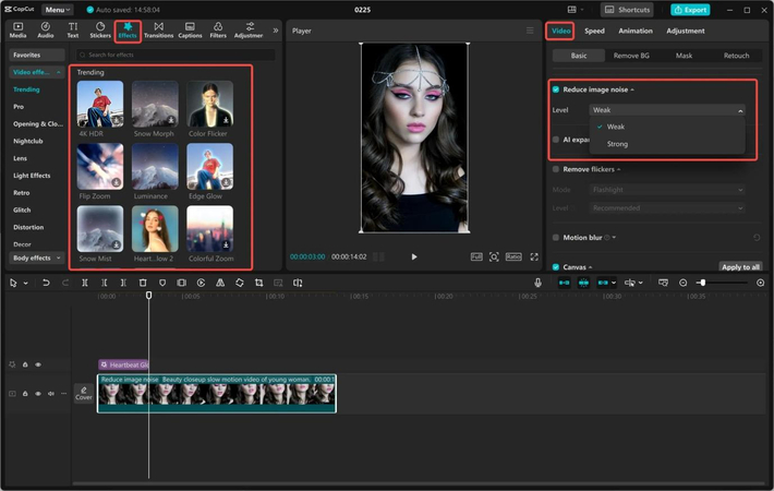 Improve reel quality