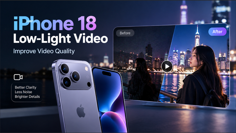 iPhone 18 low-light video enhancement