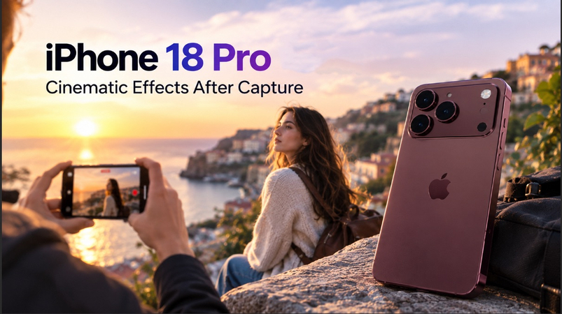 iPhone 18 Pro video with cinematic effects after capture