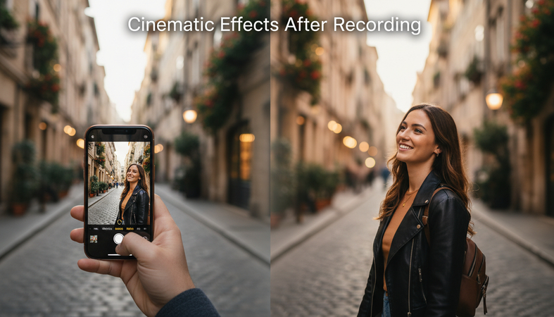 iPhone 18 Pro video enhanced with cinematic effects after recording