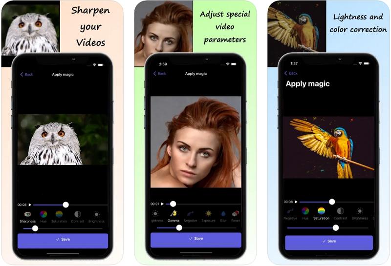 afiador de vídeo iphone
