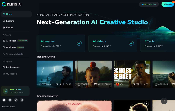 Kling AI generating realistic motion and smooth transitions