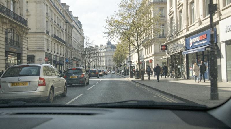 low quality dash cam footage