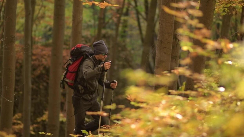 enhanced high resolution hiking footage