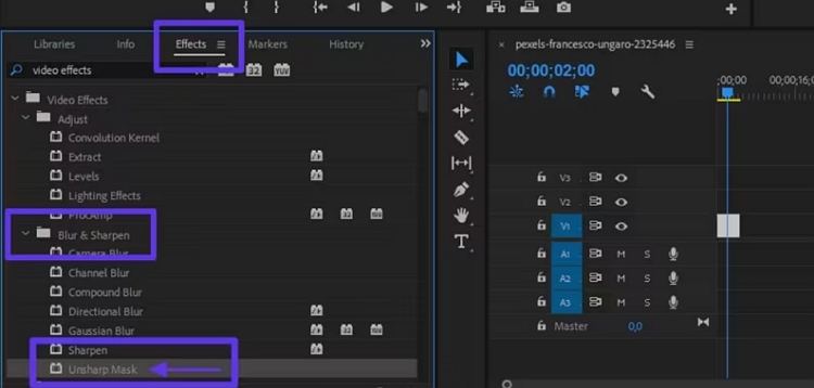 Premiere déflouter une vidéo