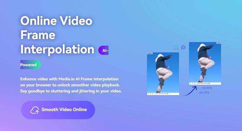 mediaio ai video frame interpolation