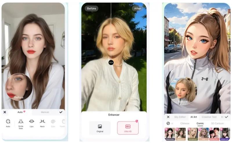 Meitu Gesichtsverbesserung
