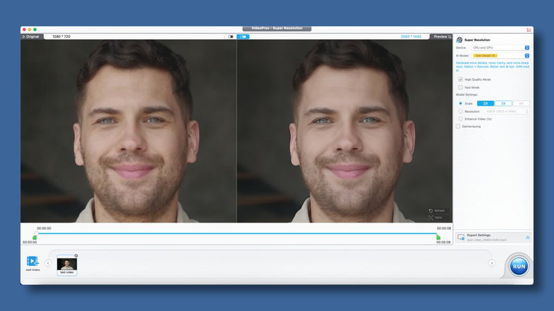 mUpscaler AI video upscaling quality